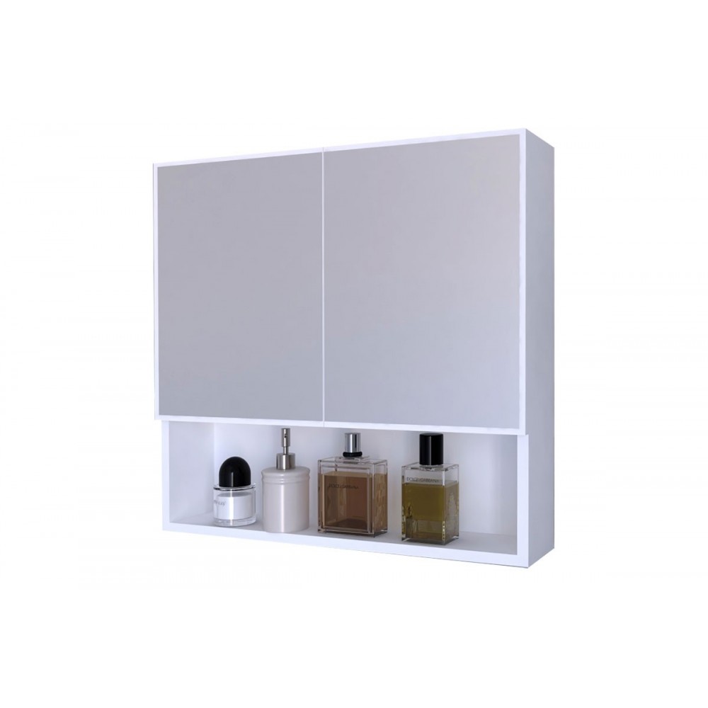 Καθρέπτης μπάνιου "ZANTE" σε λευκό χρώμα 70x17x70