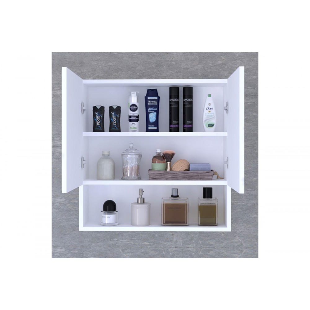 Καθρέπτης μπάνιου "ZANTE" σε λευκό χρώμα 70x17x70