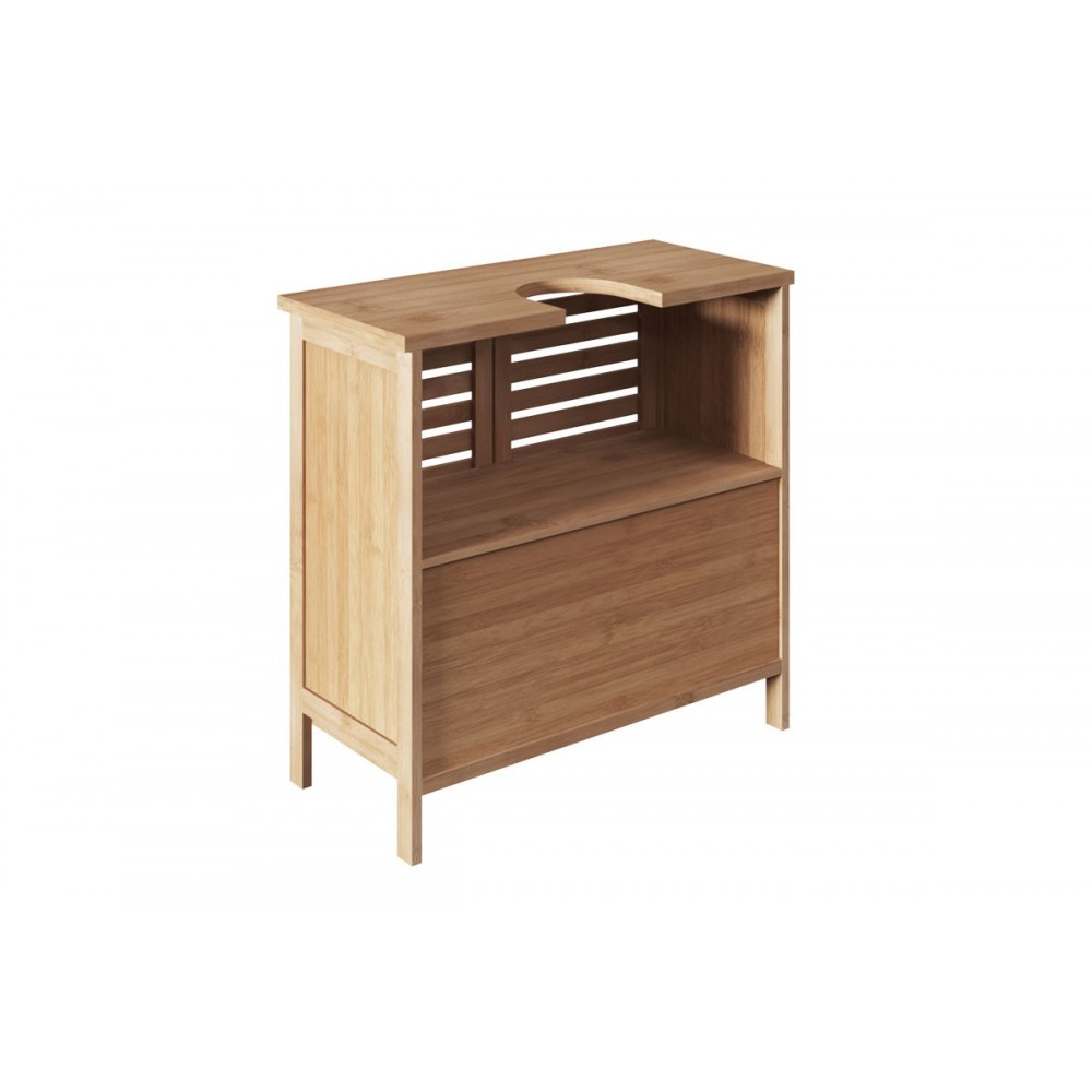 Έπιπλο μπάνιου "SICELA" σε φυσικό χρώμα 60x28x80