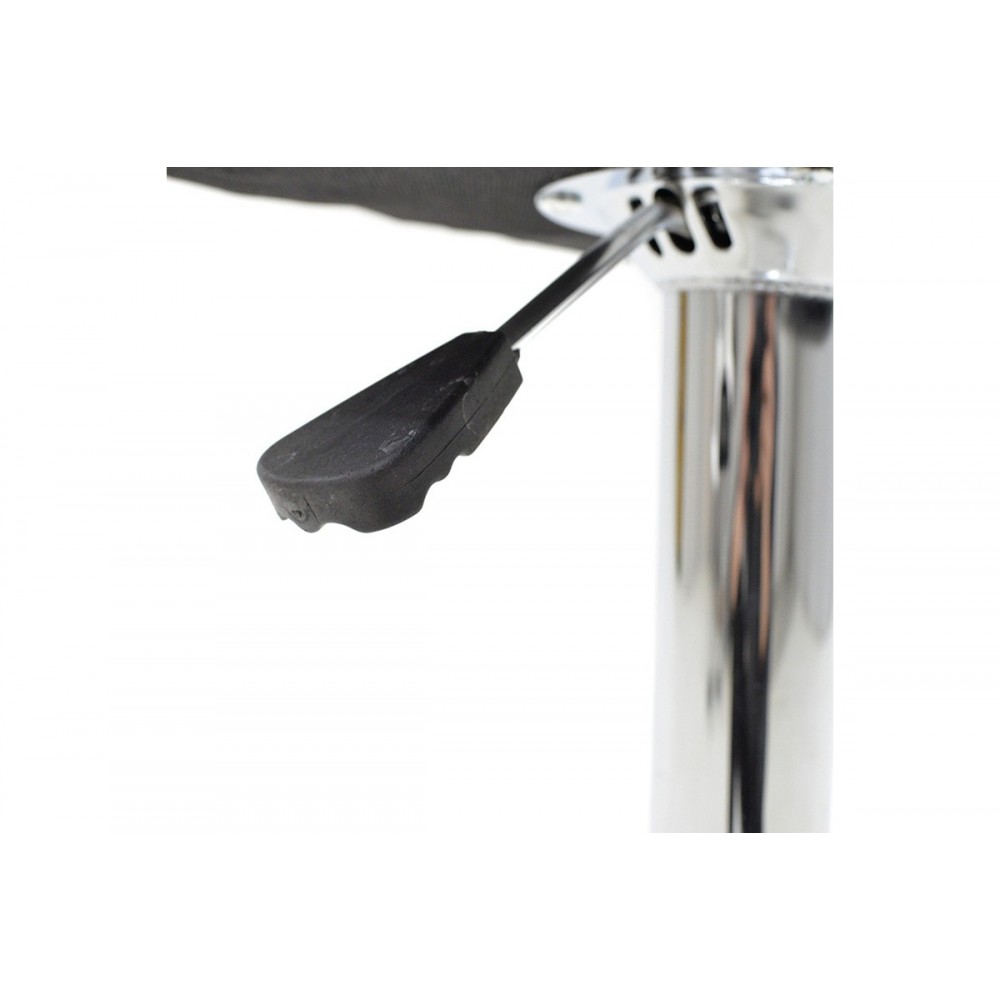 Σκαμπό μπαρ "BALINA" από PU/μέταλλο σε λευκό χρώμα 52x53x109