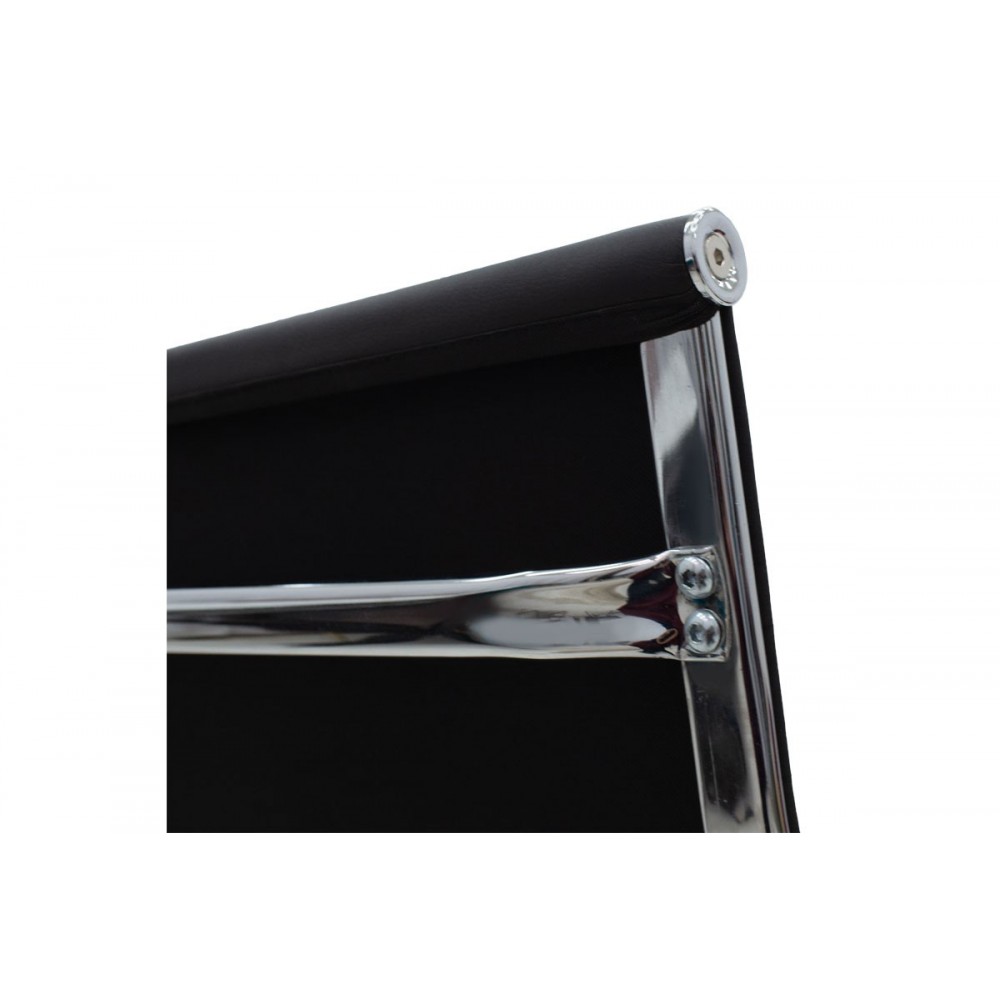 Πολυθρόνα γραφείου διευθυντή "VALTER" από PU/μέταλλο σε μαύρο χρώμα 55.5x58x108