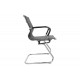 Καρέκλα επισκέπτη "VALTER" από PU/μέταλλο σε μαύρο χρώμα 55.5x52x95.5