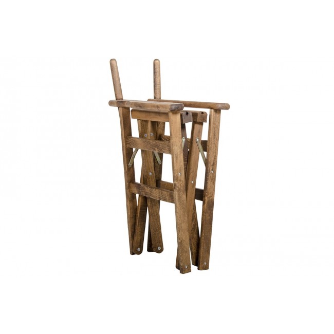 Σκελετός πολυθρόνας σκηνοθέτη "RETTO" από ξύλο σε καρυδί χρώμα 61x51x86