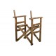 Σκελετός πολυθρόνας σκηνοθέτη "RETTO" από ξύλο σε καρυδί χρώμα 61x51x86