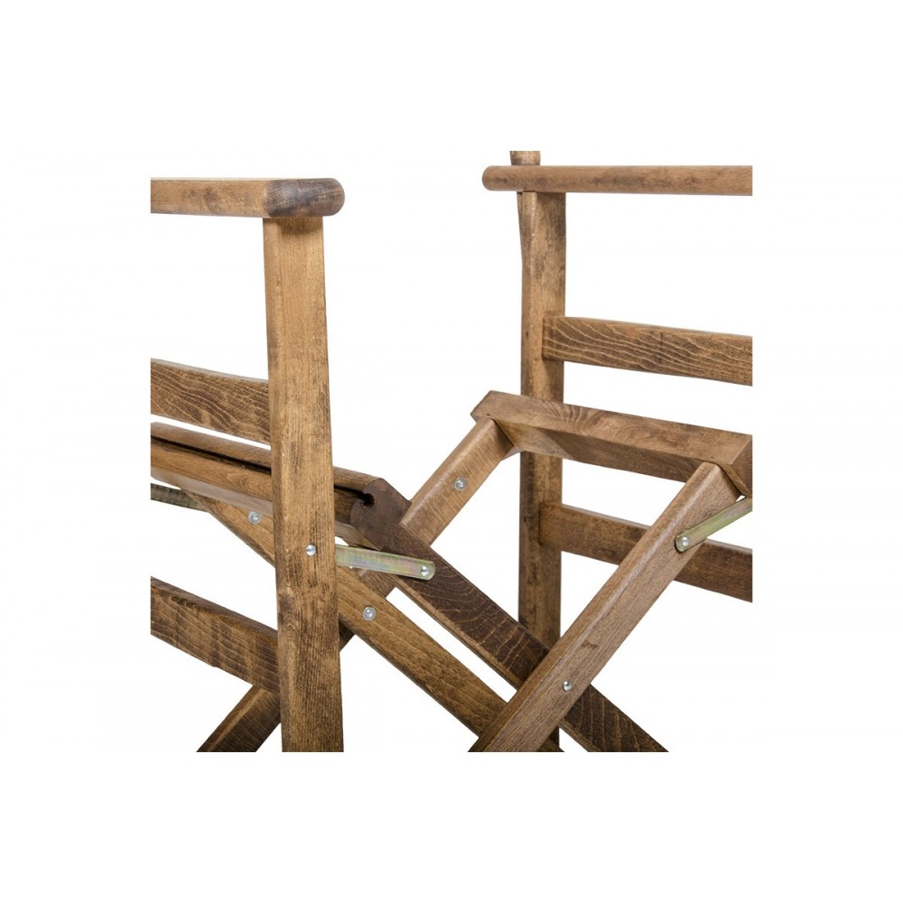Σκελετός πολυθρόνας σκηνοθέτη "RETTO" από ξύλο σε καρυδί χρώμα 61x51x86