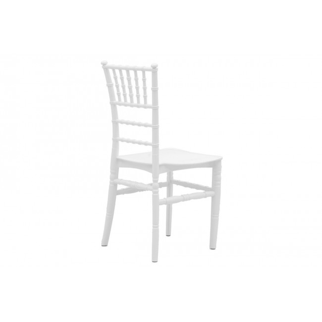 Καρέκλα catering "TIFFANY" από PP σε λευκό χρώμα 40x45x90