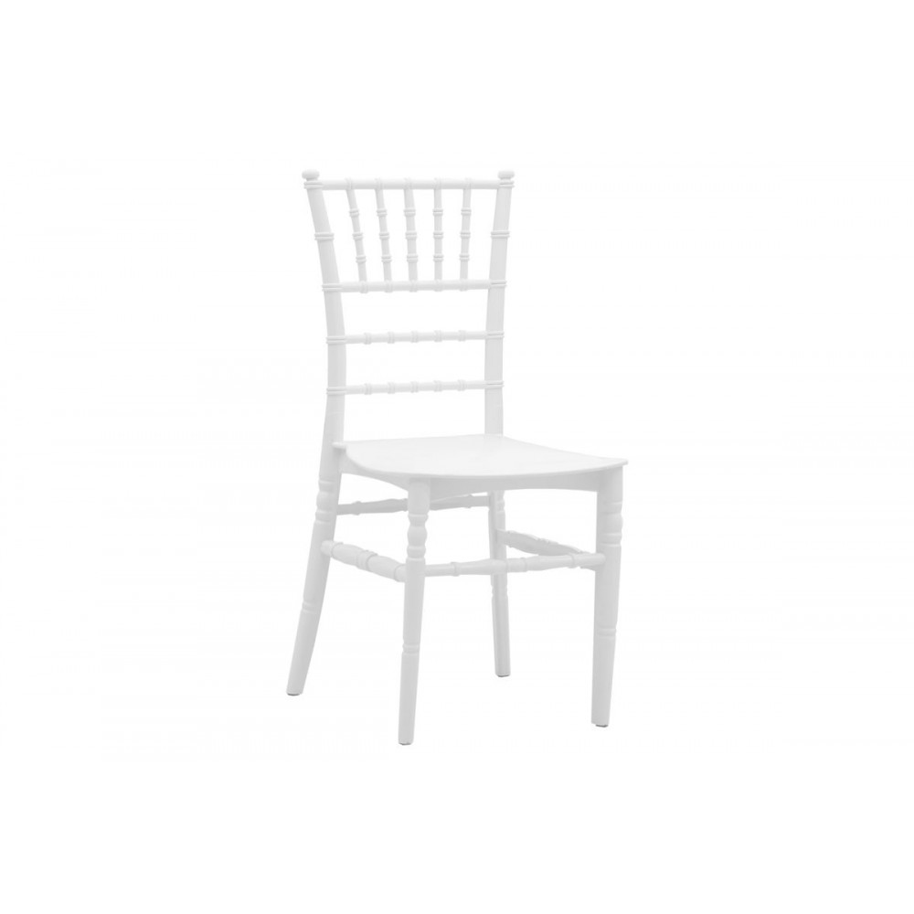 Καρέκλα catering "TIFFANY" από PP σε λευκό χρώμα 40x45x90