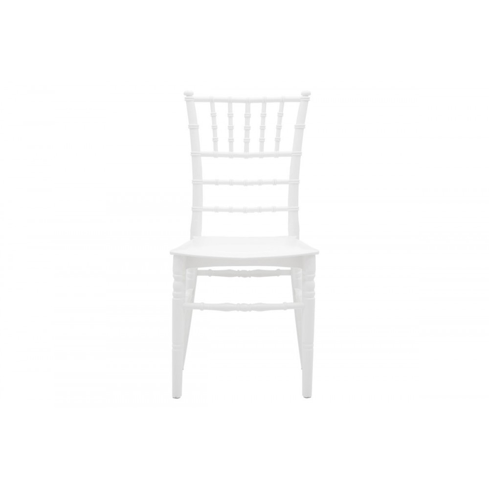 Καρέκλα catering "TIFFANY" από PP σε λευκό χρώμα 40x45x90