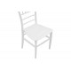 Καρέκλα catering "TIFFANY" από PP σε λευκό χρώμα 40x45x90