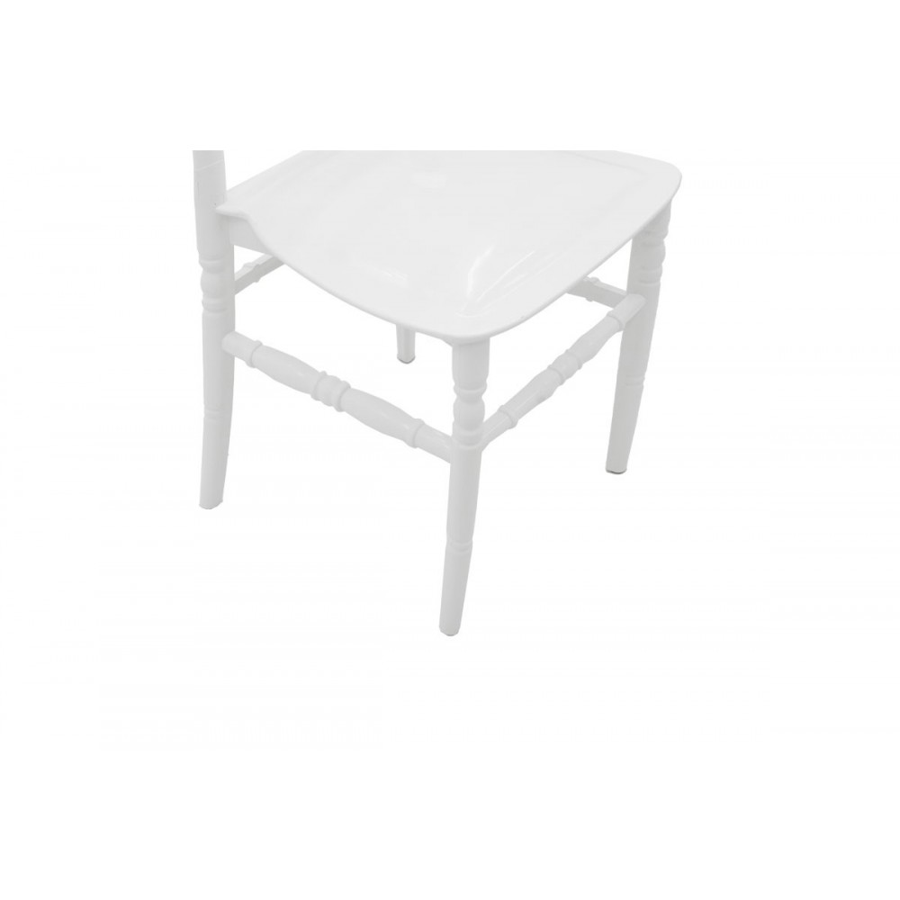 Καρέκλα catering "TIFFANY" από PP σε λευκό χρώμα 40x45x90