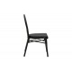 Καρέκλα κήπου "NACIA" από αλουμίνιο/textilene σε μαύρο χρώμα 45x59x85