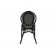 Καρέκλα κήπου "NACIA" από αλουμίνιο/textilene σε μαύρο χρώμα 45x59x85