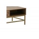 Τραπέζι σαλονιού "BRILO" από ξύλο σε καφέ/χρυσό χρώμα 101x59x43