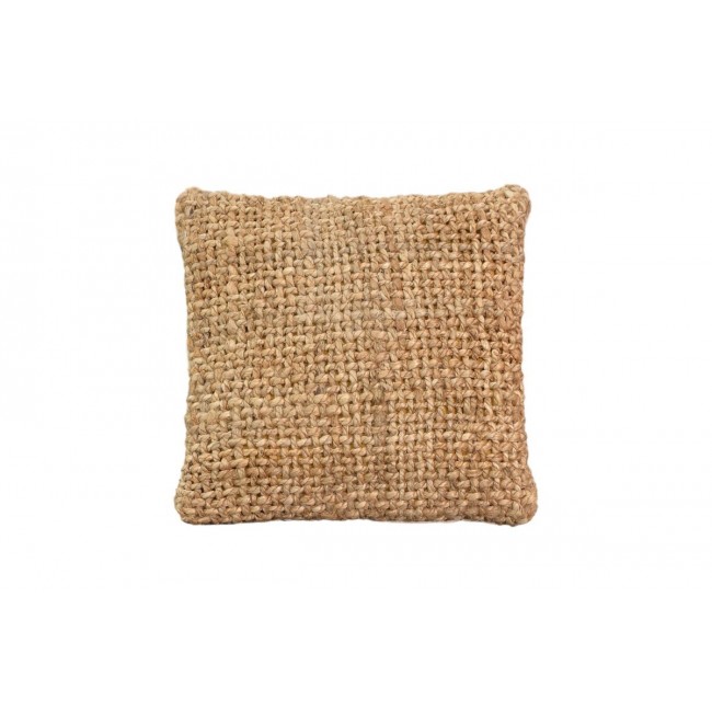 Μαξιλάρι "PETRON" από γιούτα σε φυσικό χρώμα 45x45x2.5