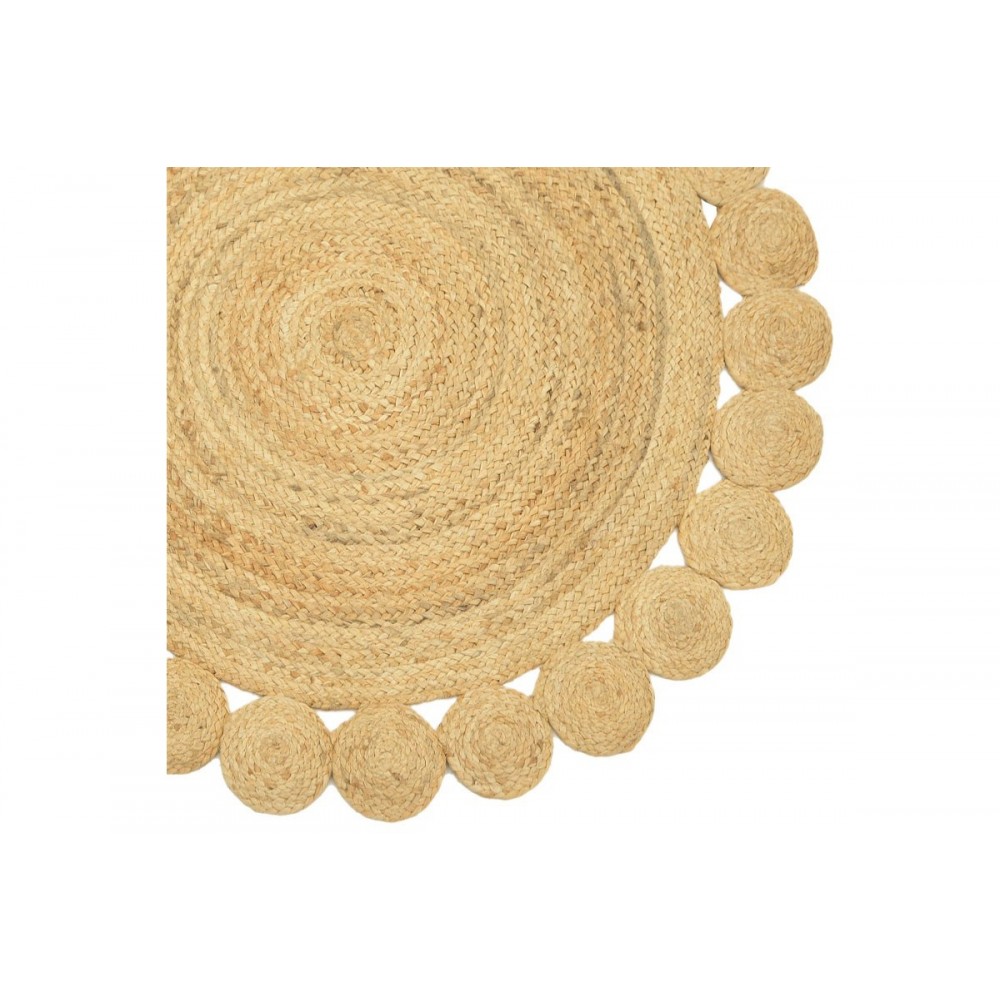 Χαλί "VONI" από γιούτα σε φυσικό χρώμα 100x100x1