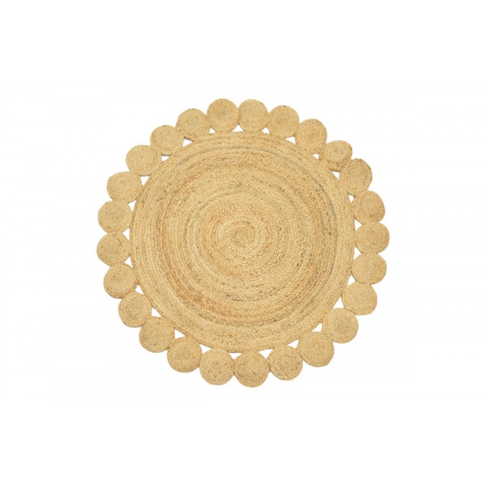 Χαλί "VONI" από γιούτα σε φυσικό χρώμα 100x100x1