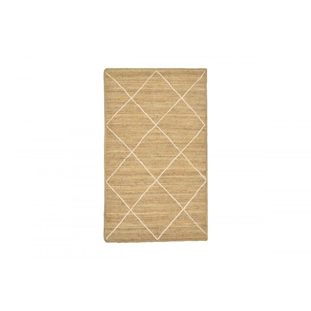 Χαλί "STRIKE" από γιούτα σε μπεζ/εκρού χρώμα 120x180x1