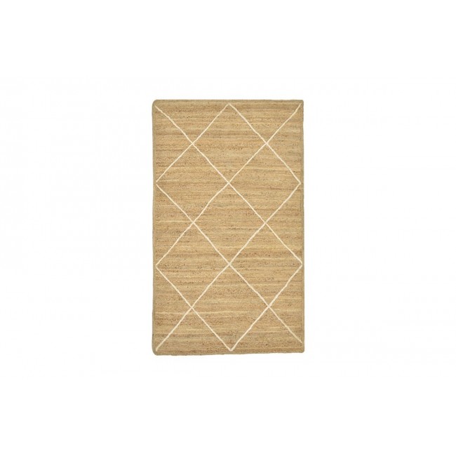 Χαλί "STRIKE" από γιούτα σε μπεζ/εκρού χρώμα 120x180x1
