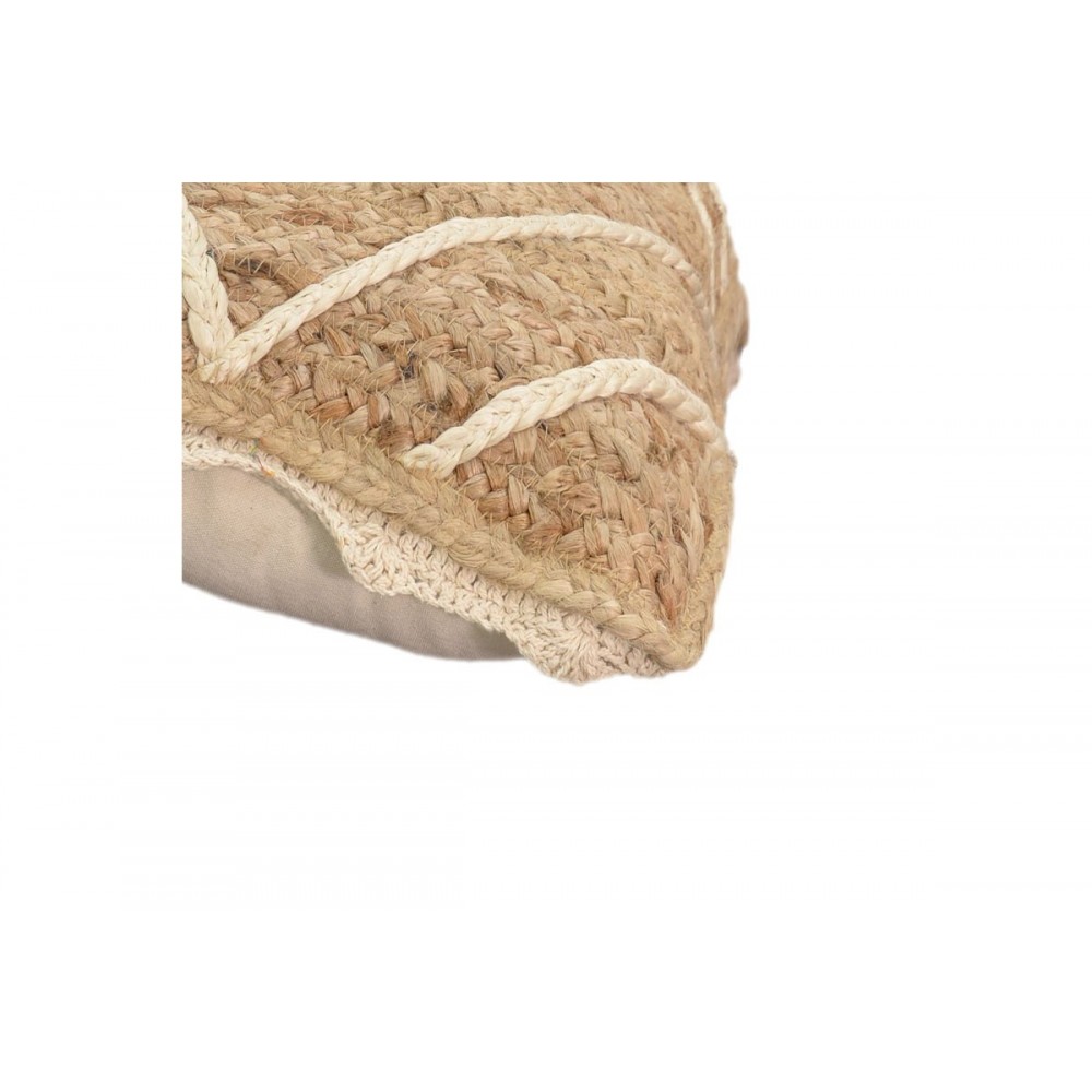 Μαξιλάρι "TEDDIENS" από γιούτα σε φυσικό χρώμα 45x45x2.5