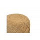 Σκαμπό/πουφ "VLADIR" από γιούτα σε φυσικό χρώμα 40x40x40