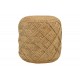 Σκαμπό/πουφ "VLADIR" από γιούτα σε φυσικό χρώμα 40x40x40