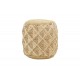 Σκαμπό/πουφ "YTON" από γιούτα σε μπεζ χρώμα 40x40x40