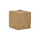 Σκαμπό/πουφ "TRESA" από γιούτα σε φυσικό χρώμα 40x40x40