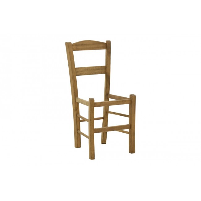 Καρέκλα καφενείου "SYROS" από ξύλο σε καρυδί χρώμα 42x40x89