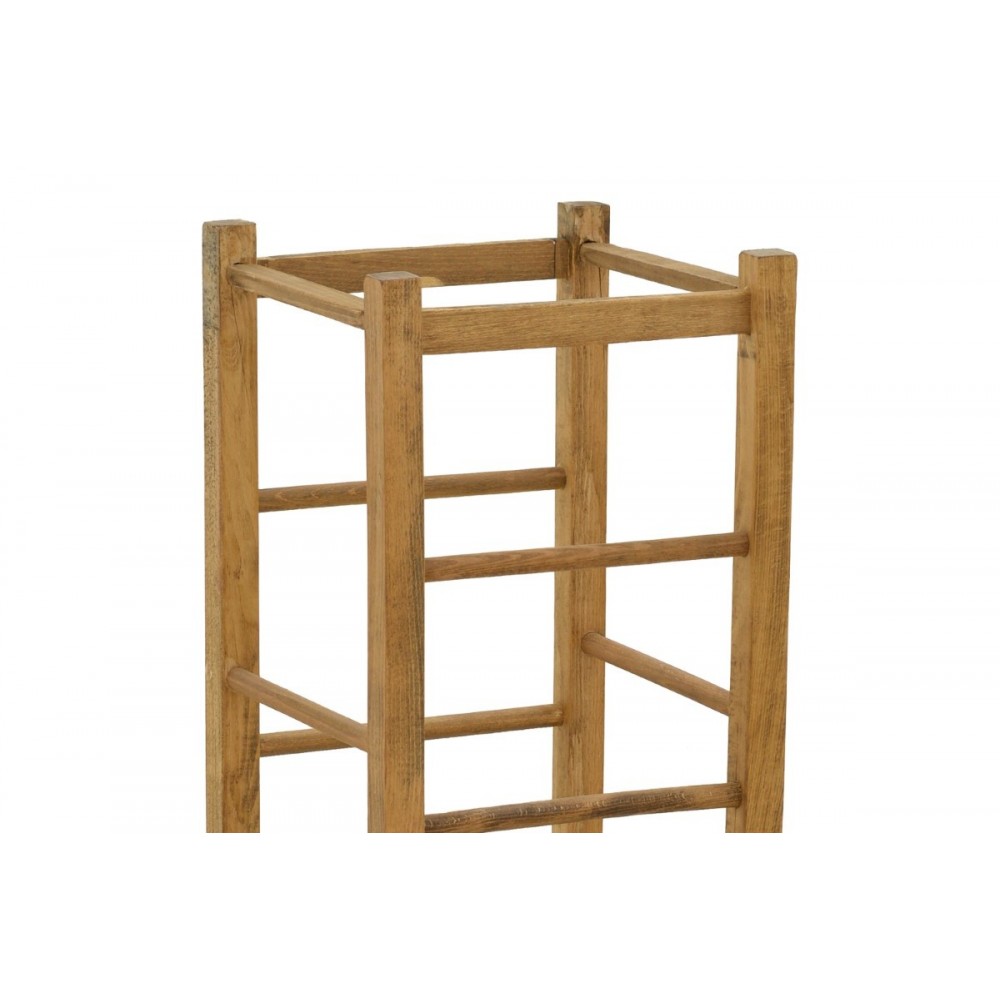 Σκαμπό καφενείου "BODIER" από ξύλο σε καρυδί χρώμα 35x35x78