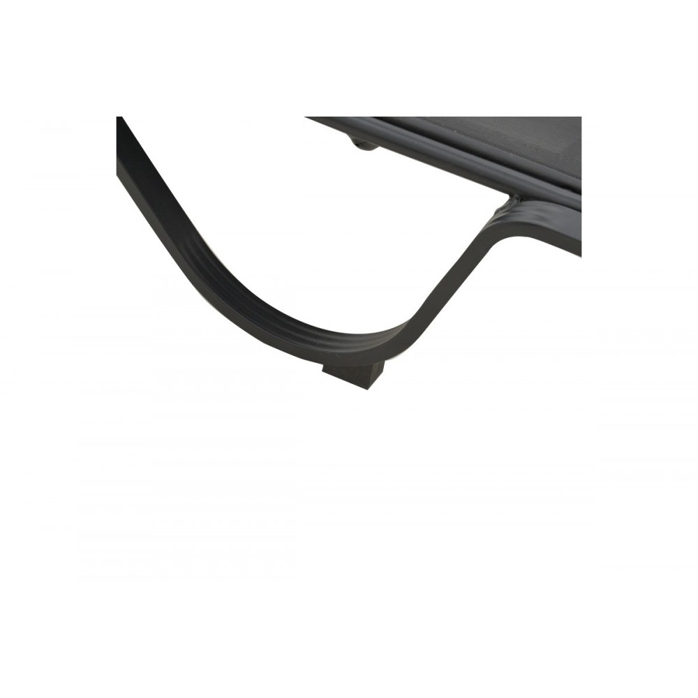 Ξαπλώστρα "CINCH" από αλουμίνιο/textilene σε γκρι χρώμα 200x62x35