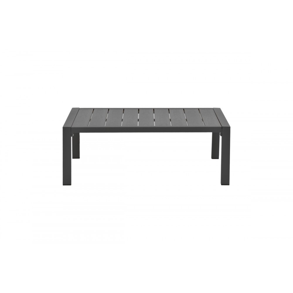 Σαλόνι κήπου "FASHIONABLE" 4τμχ από αλουμίνιο/ύφασμα σε χρώμα γκρι/ανθρακί 100x58x35