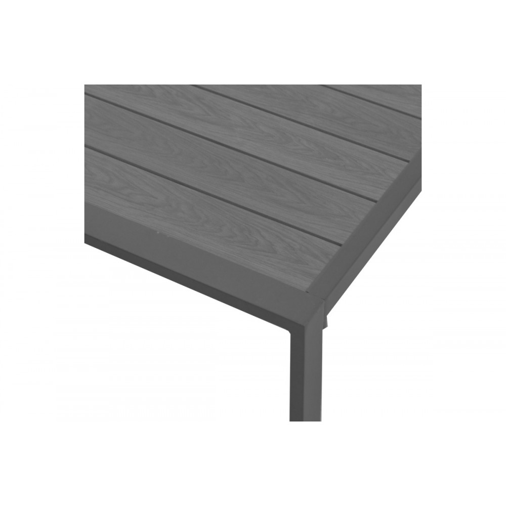 Σαλόνι κήπου "FASHIONABLE" 4τμχ από αλουμίνιο/ύφασμα σε χρώμα γκρι/ανθρακί 100x58x35