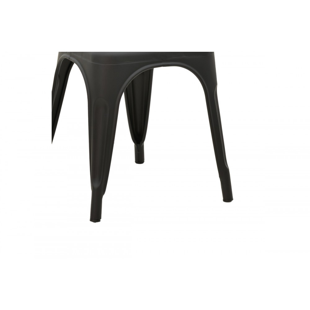 Καρέκλα "UTOPIA" από μέταλλο σε ματ μαύρο χρώμα 44x44x85