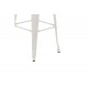 Σκαμπό μπαρ "UTOPIA" από μέταλλο σε λευκό χρώμα 42x42x97