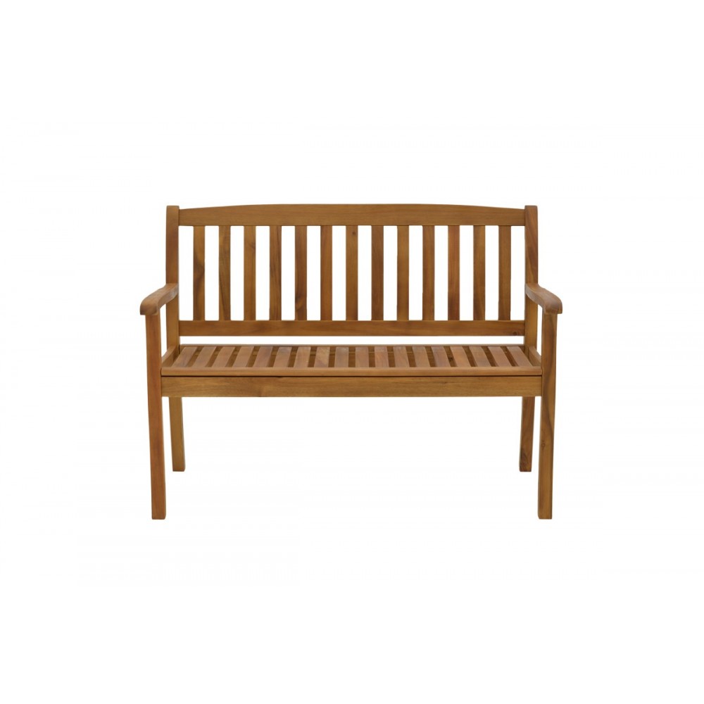 Παγκάκι διθέσιο "JERDU" από ξύλο σε φυσικό χρώμα 120x61x67