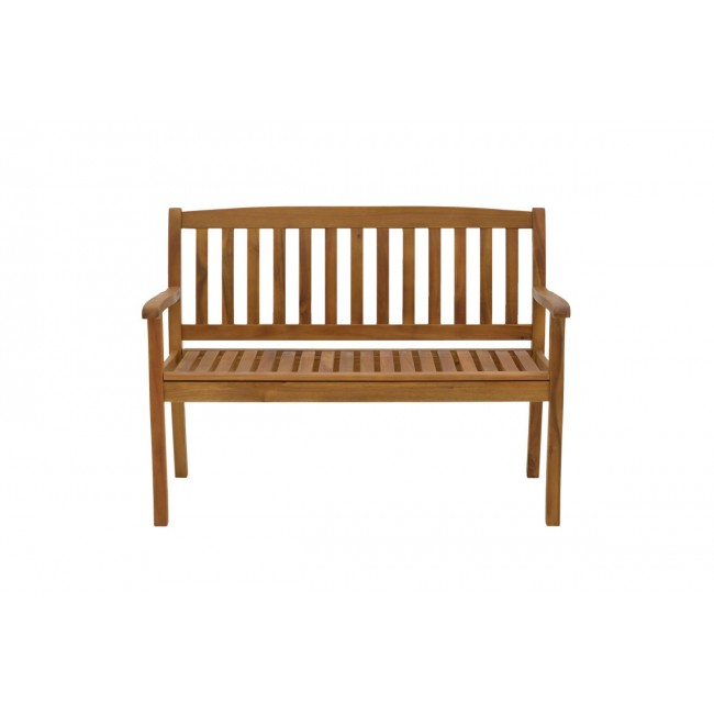 Παγκάκι διθέσιο "JERDU" από ξύλο σε φυσικό χρώμα 120x61x67