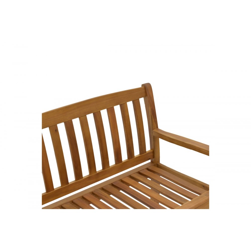 Παγκάκι διθέσιο "JERDU" από ξύλο σε φυσικό χρώμα 120x61x67