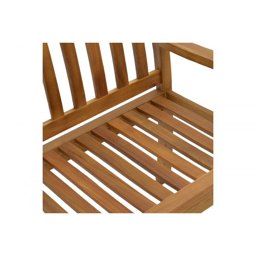 Παγκάκι διθέσιο "JERDU" από ξύλο σε φυσικό χρώμα 120x61x67