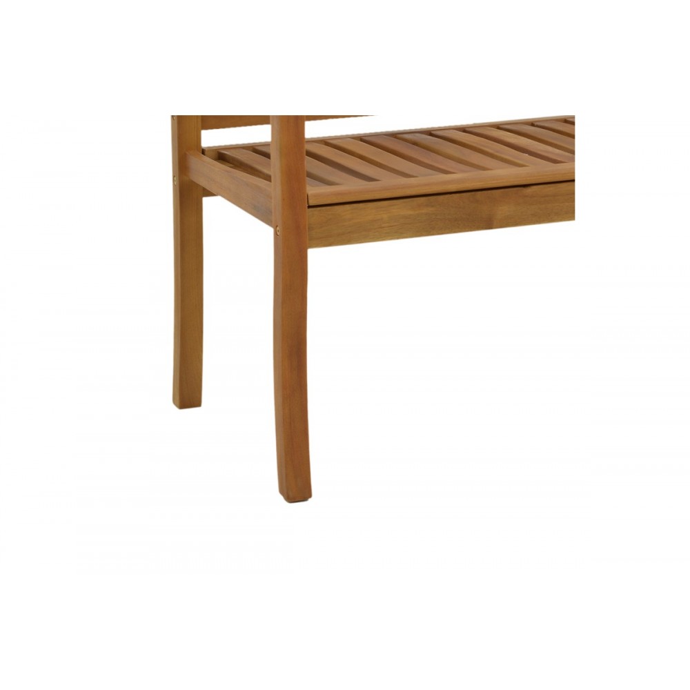Παγκάκι διθέσιο "JERDU" από ξύλο σε φυσικό χρώμα 120x61x67