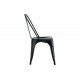 Καρέκλα "UTOPIA" από μέταλλο σε μαύρο χρώμα 44x44x85