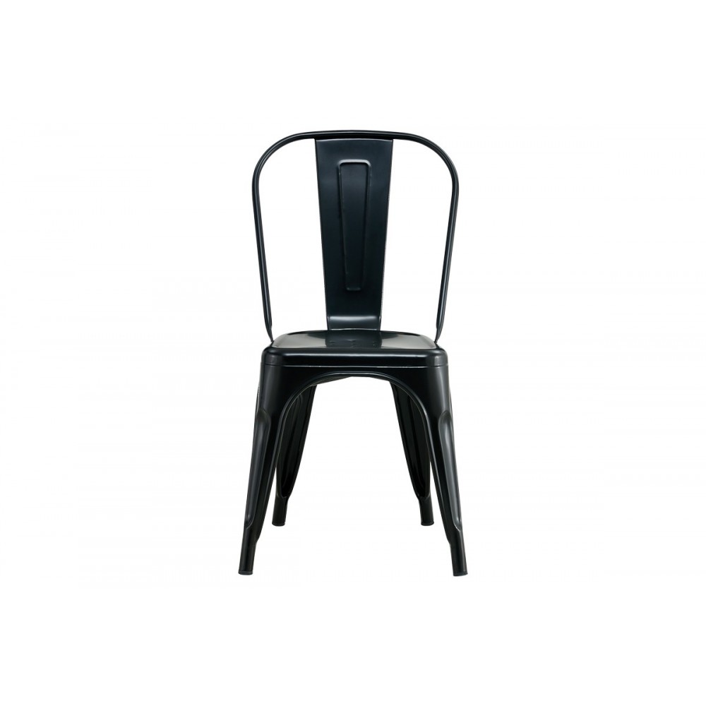 Καρέκλα "UTOPIA" από μέταλλο σε μαύρο χρώμα 44x44x85