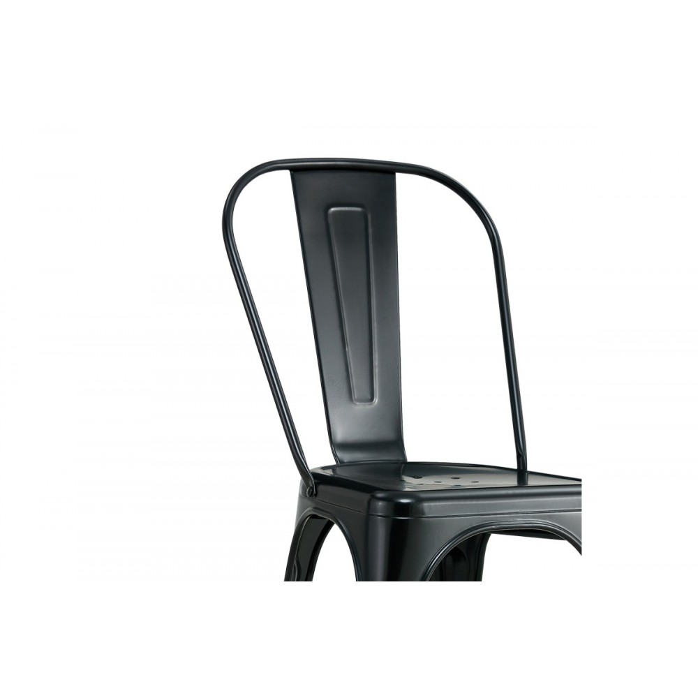 Καρέκλα "UTOPIA" από μέταλλο σε μαύρο χρώμα 44x44x85