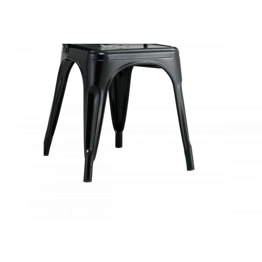 Καρέκλα "UTOPIA" από μέταλλο σε μαύρο χρώμα 44x44x85