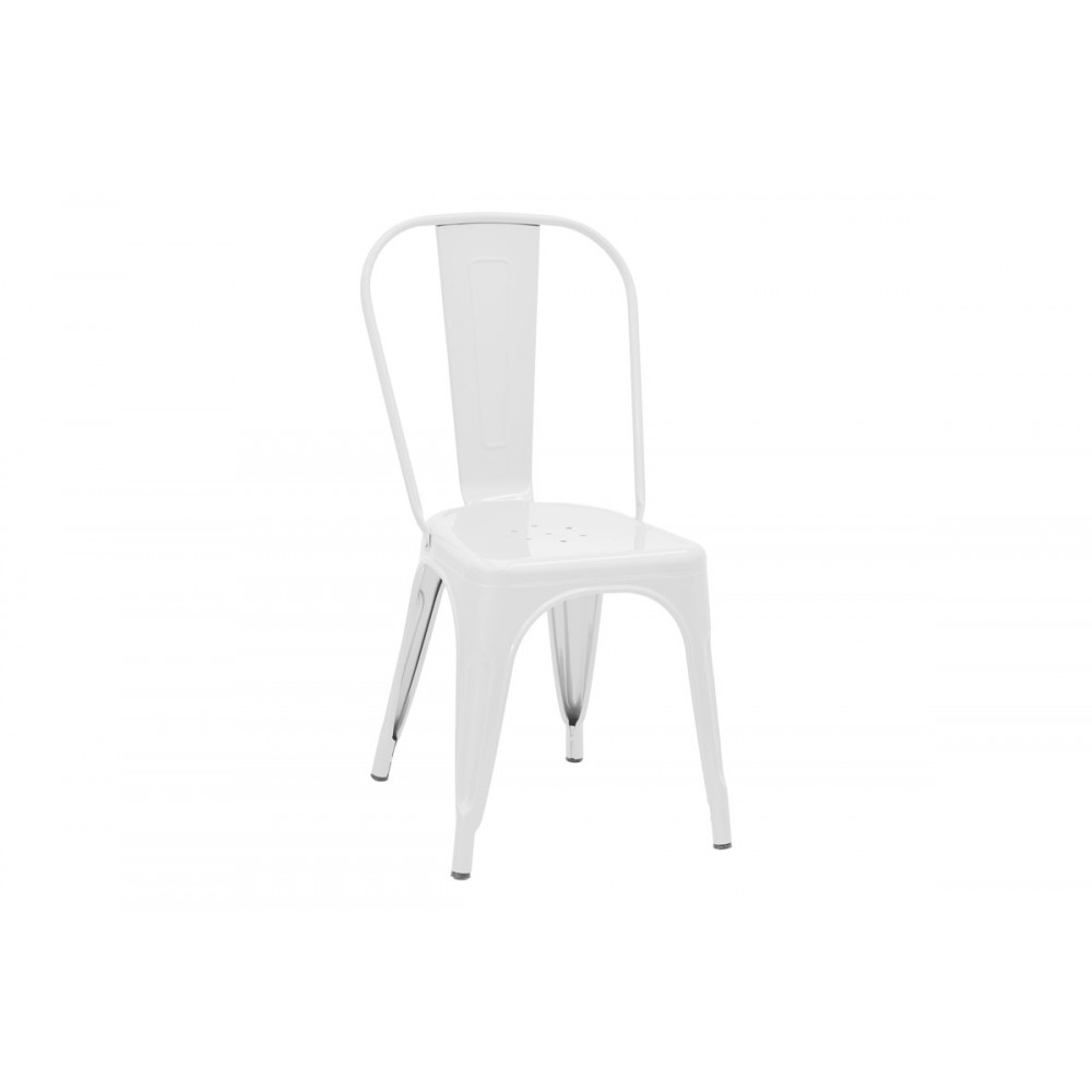 Καρέκλα "UTOPIA" από μέταλλο σε λευκό χρώμα 44x44x85