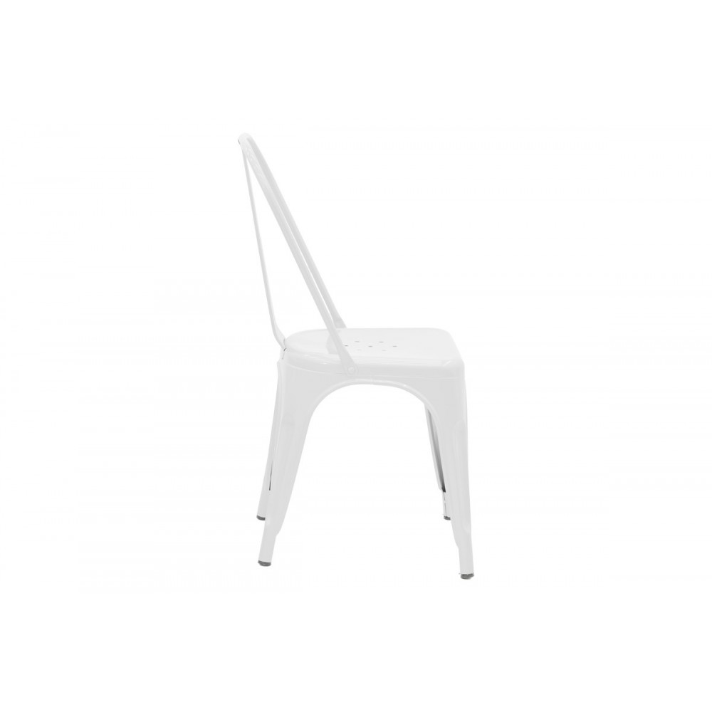 Καρέκλα "UTOPIA" από μέταλλο σε λευκό χρώμα 44x44x85