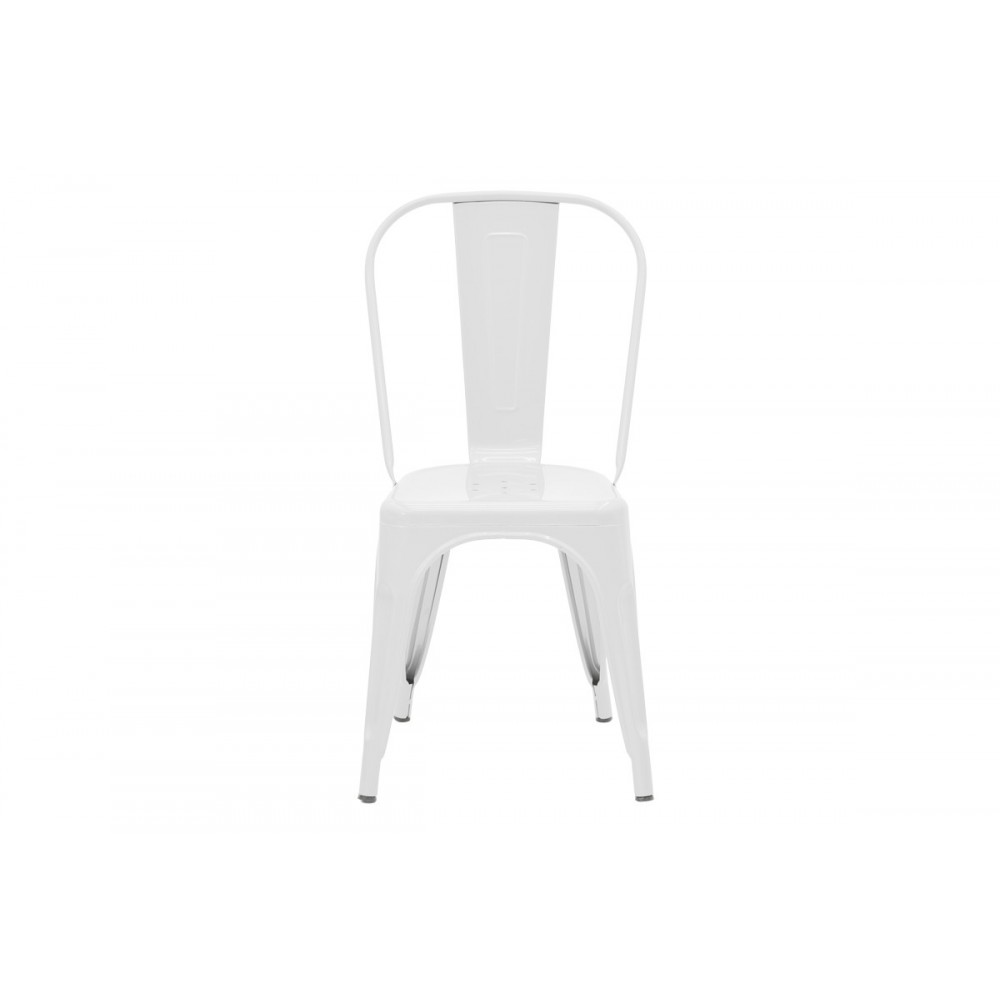 Καρέκλα "UTOPIA" από μέταλλο σε λευκό χρώμα 44x44x85
