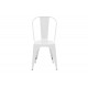 Καρέκλα "UTOPIA" από μέταλλο σε λευκό χρώμα 44x44x85
