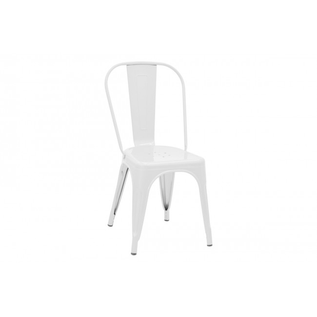 Καρέκλα "UTOPIA" από μέταλλο σε λευκό χρώμα 44x44x85