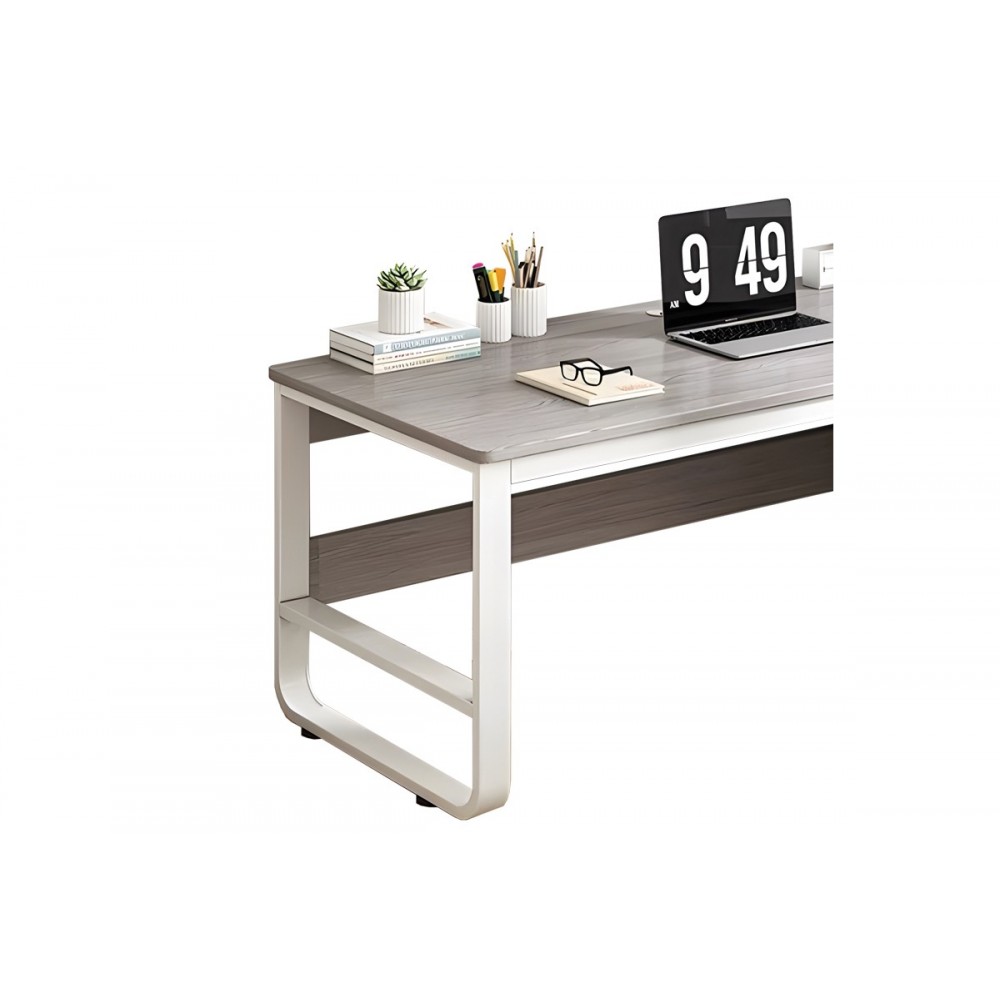 Γραφείο "SALTO" από MDF σε γκρι/λευκό χρώμα 120x48x74