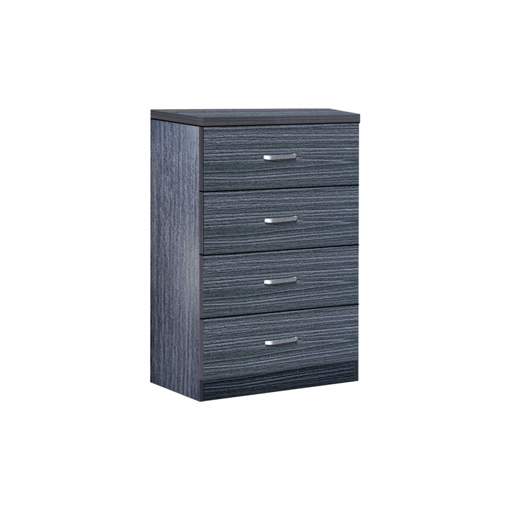 Συρταριέρα "KILLIAN" από mdf σε χρώμα zebrano 80x40x80